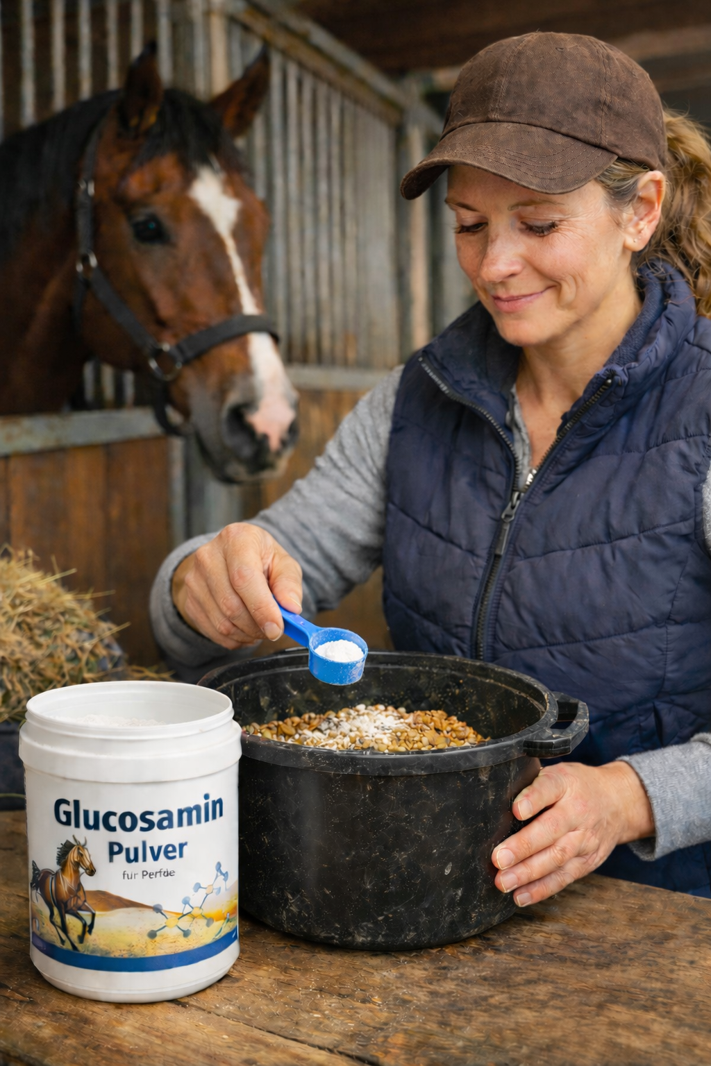 Glucosamin fürs Pferd: Wirkung, Dosierung & warum die Fütterung die eigentliche Herausforderung ist