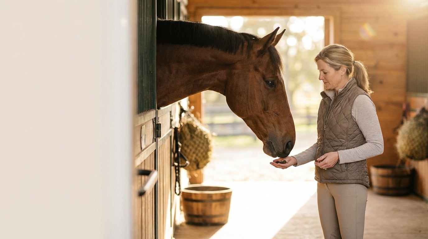Leckerli statt Pulver Pferd
