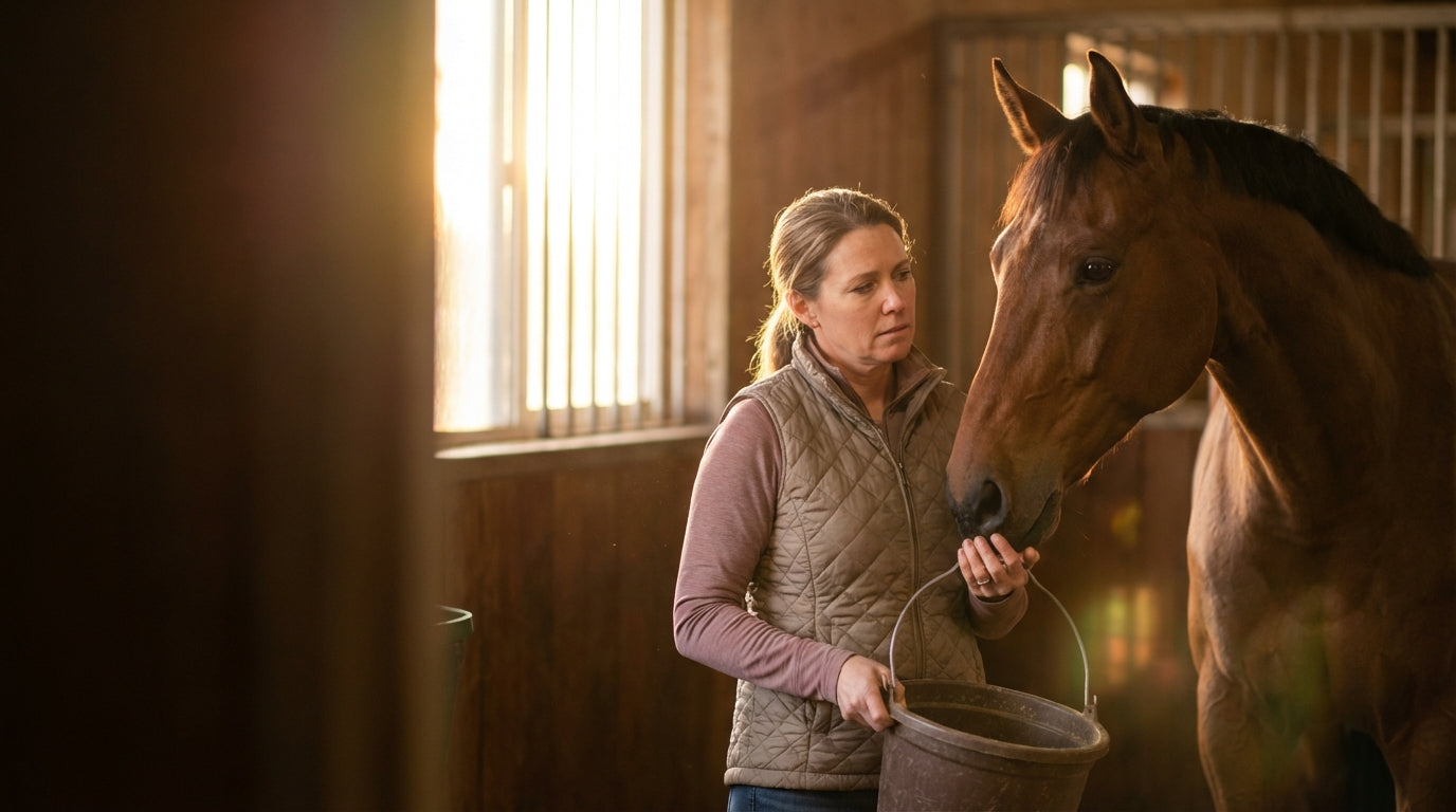 Pferd frisst Zusatzfutter nicht