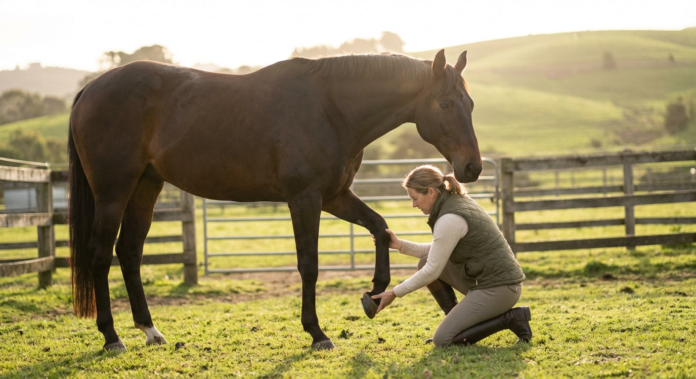 Pferd stolpert ständig